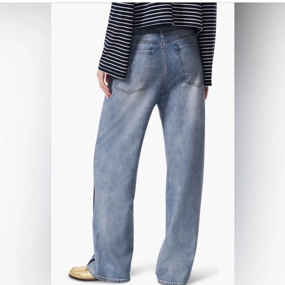 rag & bone Miramar Track Stripe Cotton Terry Sweatpant Jeans - Picture 7 of 10